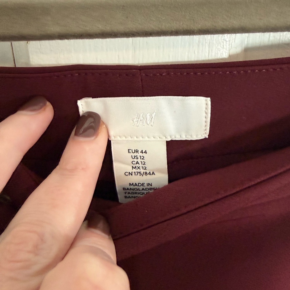 H&M Deep Burgundy Blouse